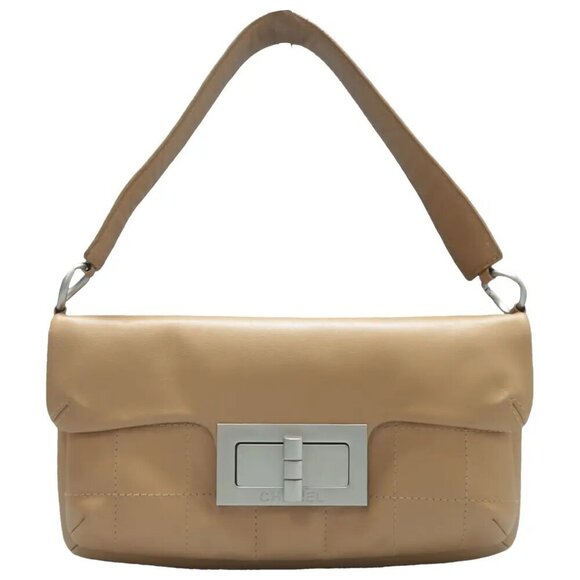 100% Authentic CHANEL Brown Leather Shoulder Bag 1474-111024 - Picture 1 of 12